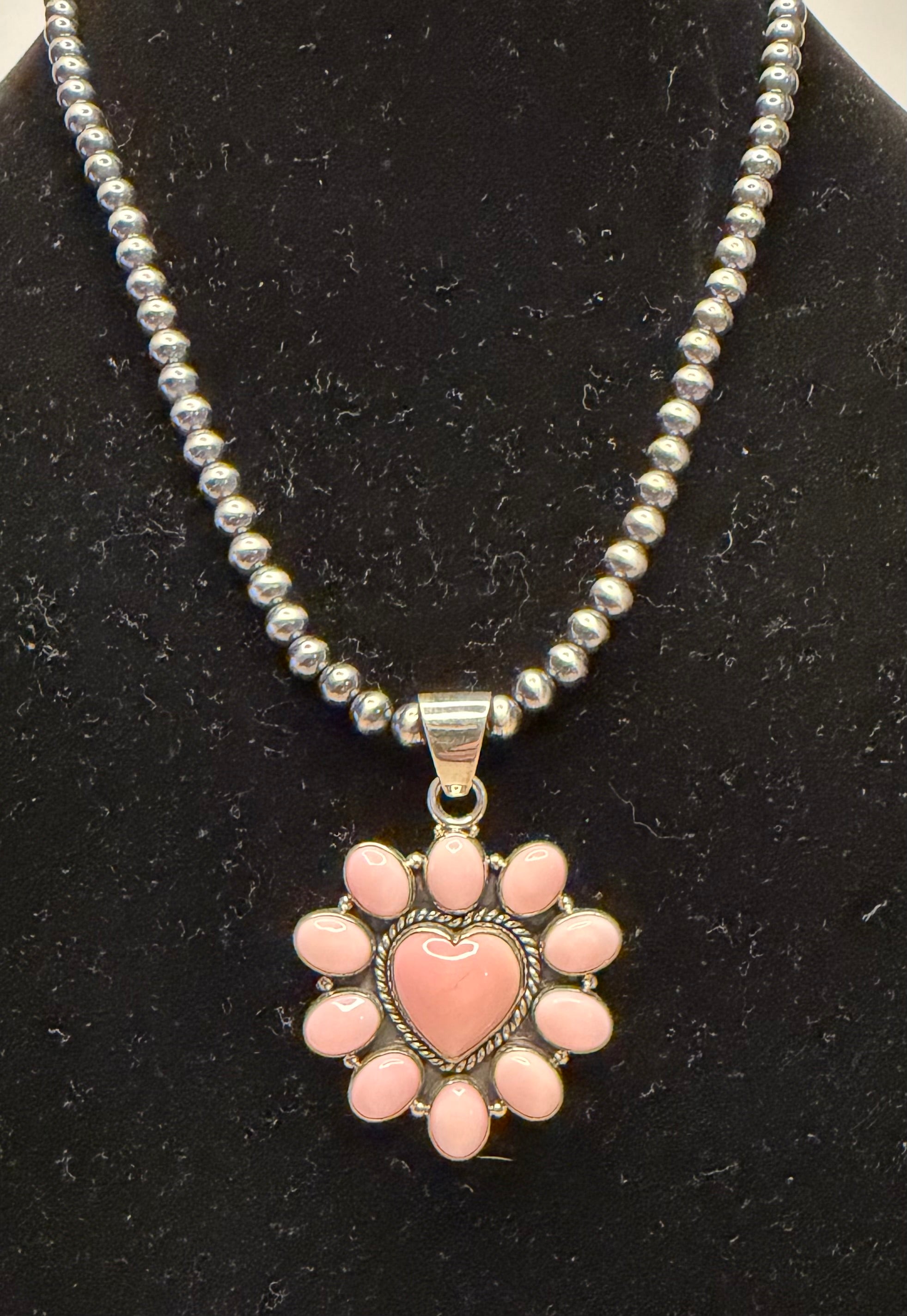 Sterling Silver Pink Conch Pendant
