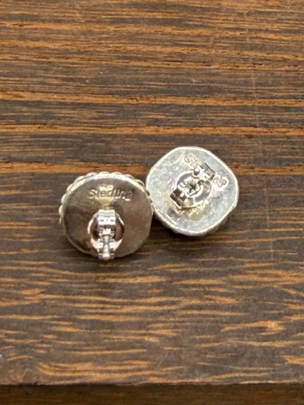 Navajo Made Orange Spiny Oyster Shell Studs by Annabelle Lantana