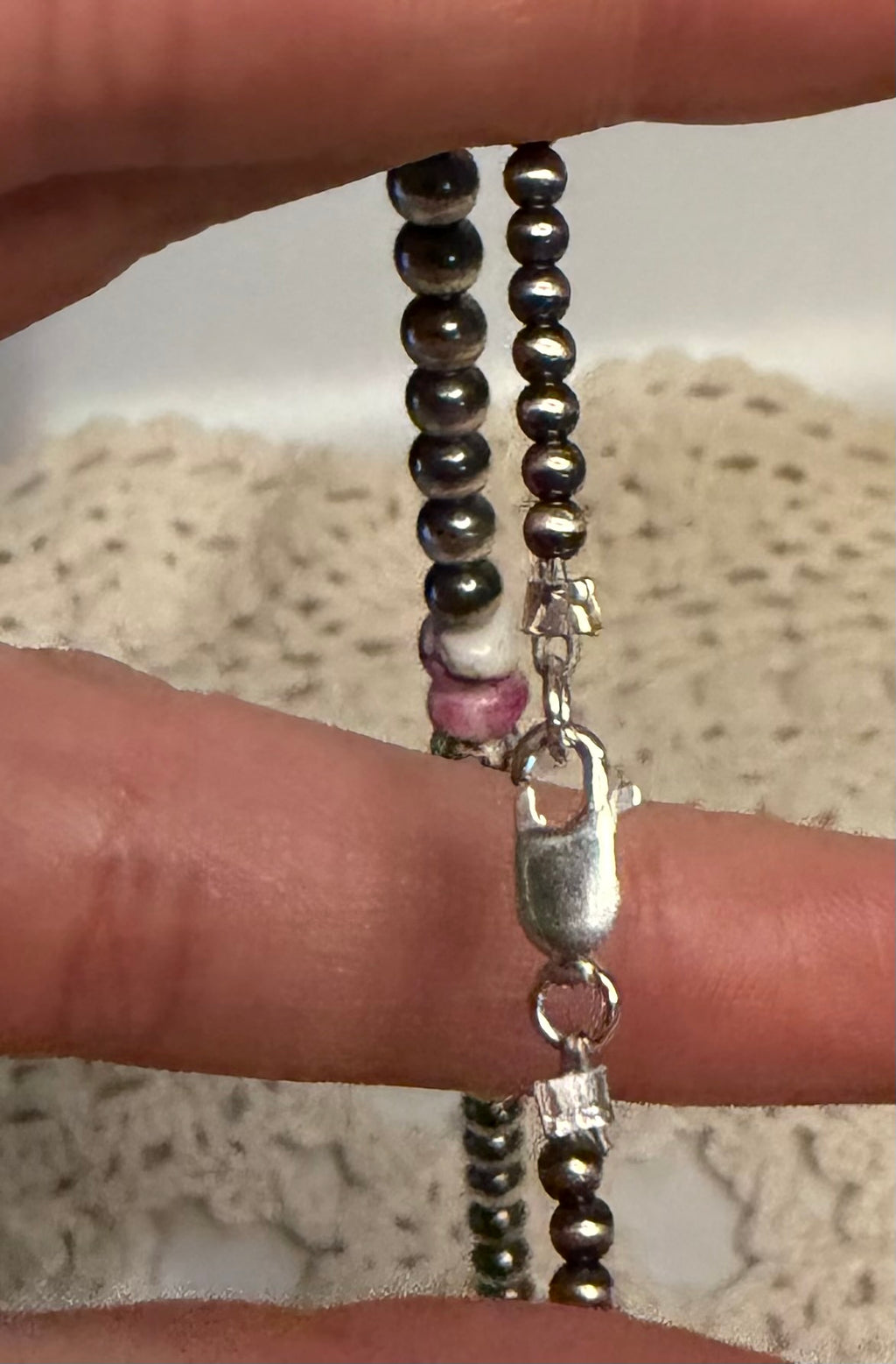 Cotton Candy Turquoise Machine Made Pearl Necklace