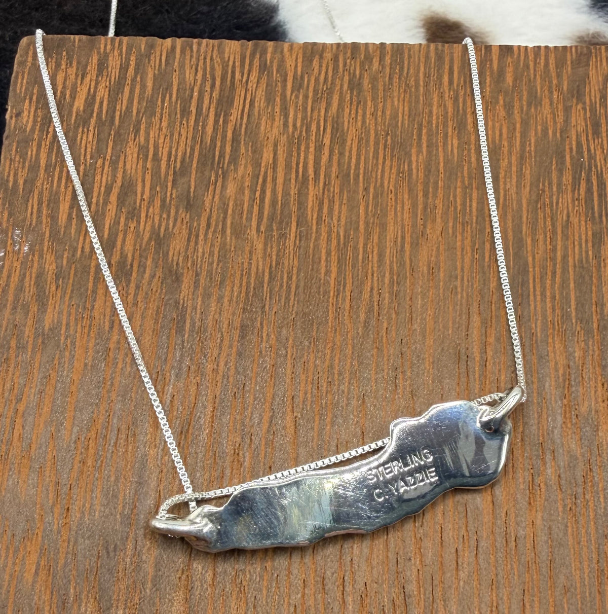 Navajo Handmade Kingman  “Mama” Necklace by Charlene Yazzie