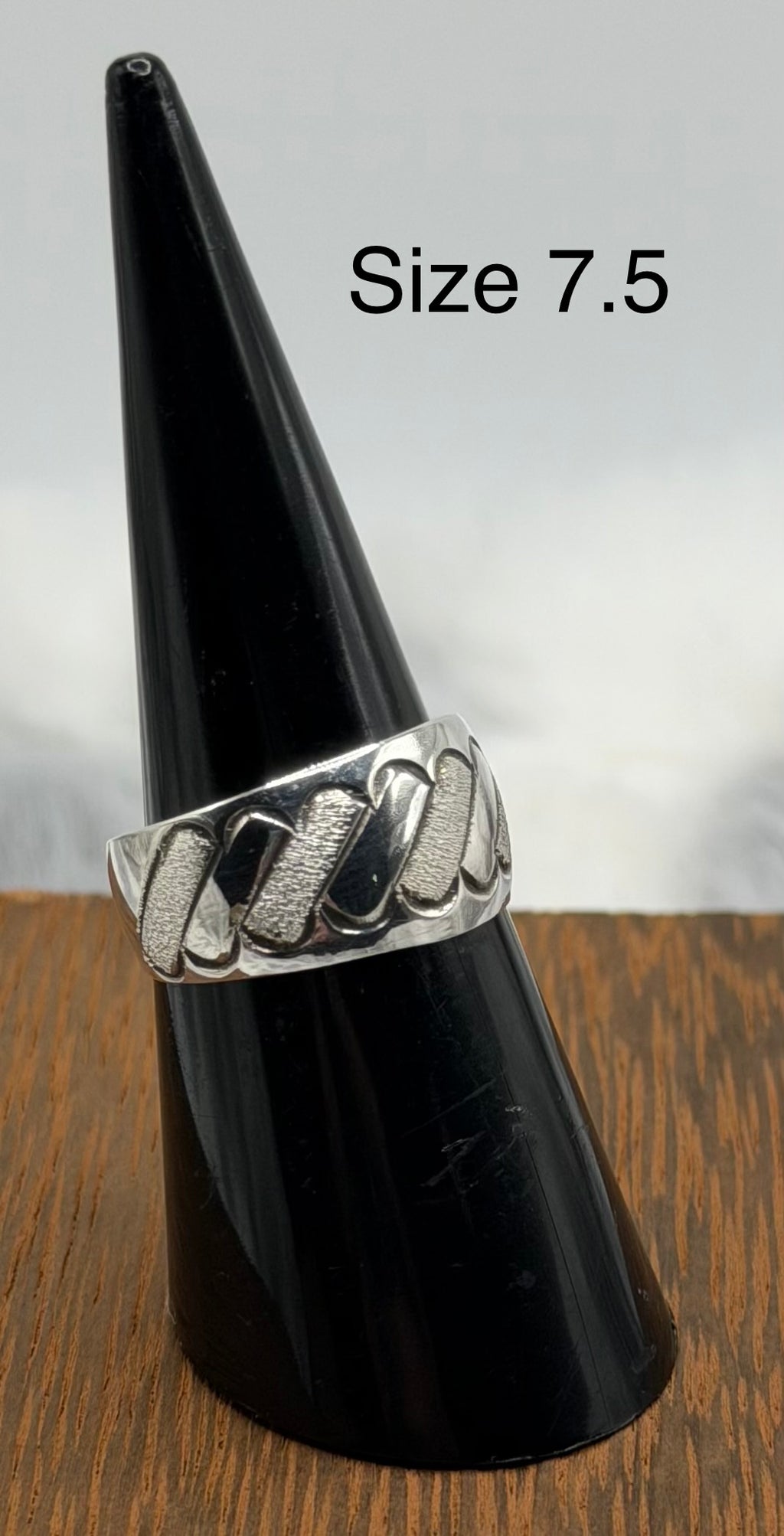 Navajo Made Sterling Band Rings by Florence Tahe