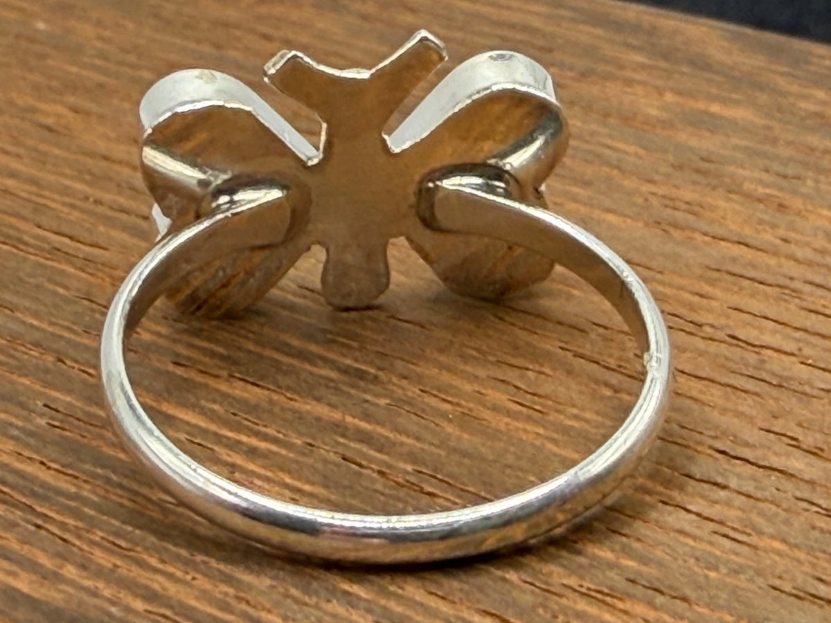 Zuni Handmade Butterfly Turquoise Rings by Swain Charlie