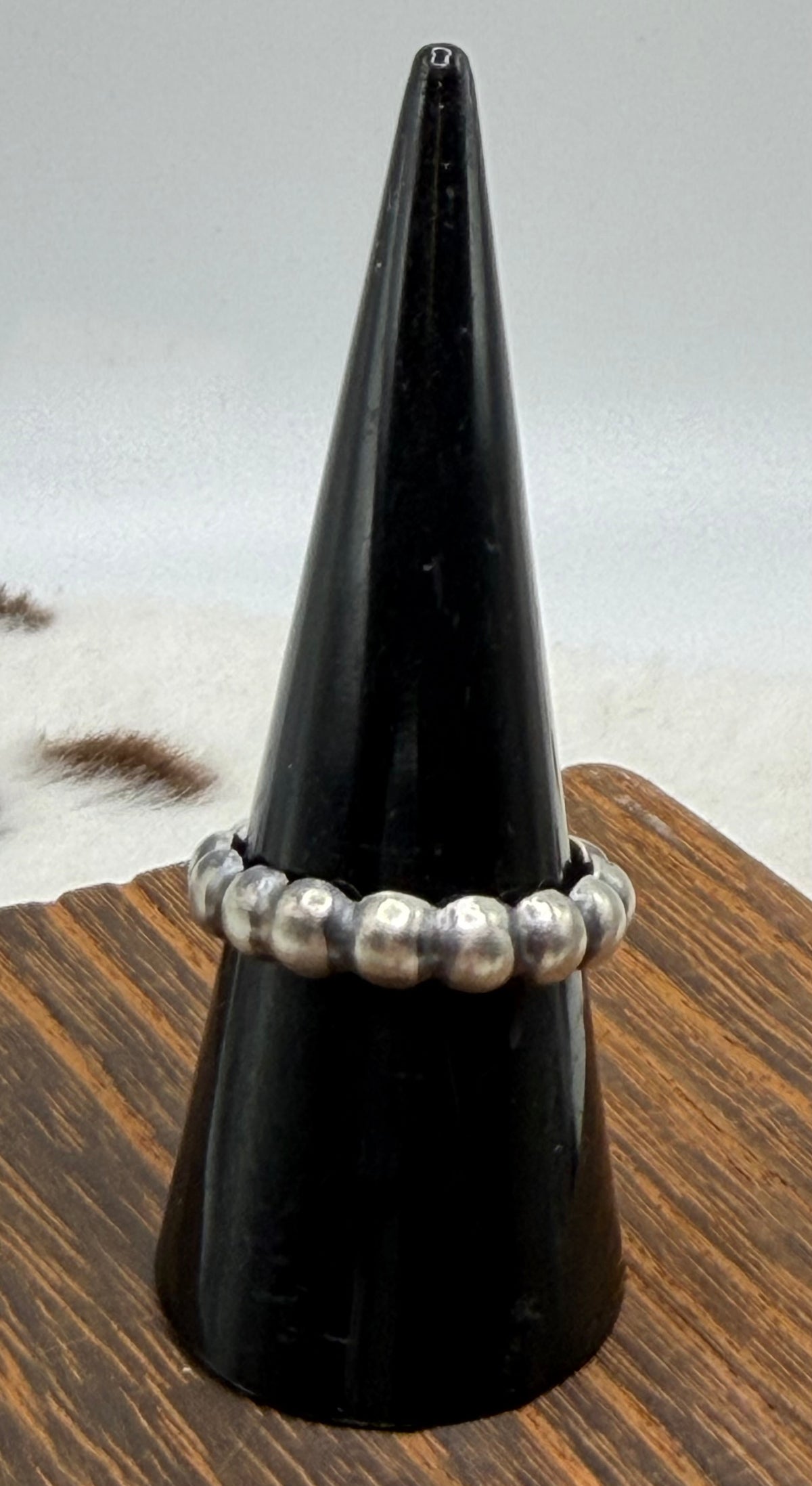 Navajo Made Sterling “Pearl” rings by Pauline Nelson