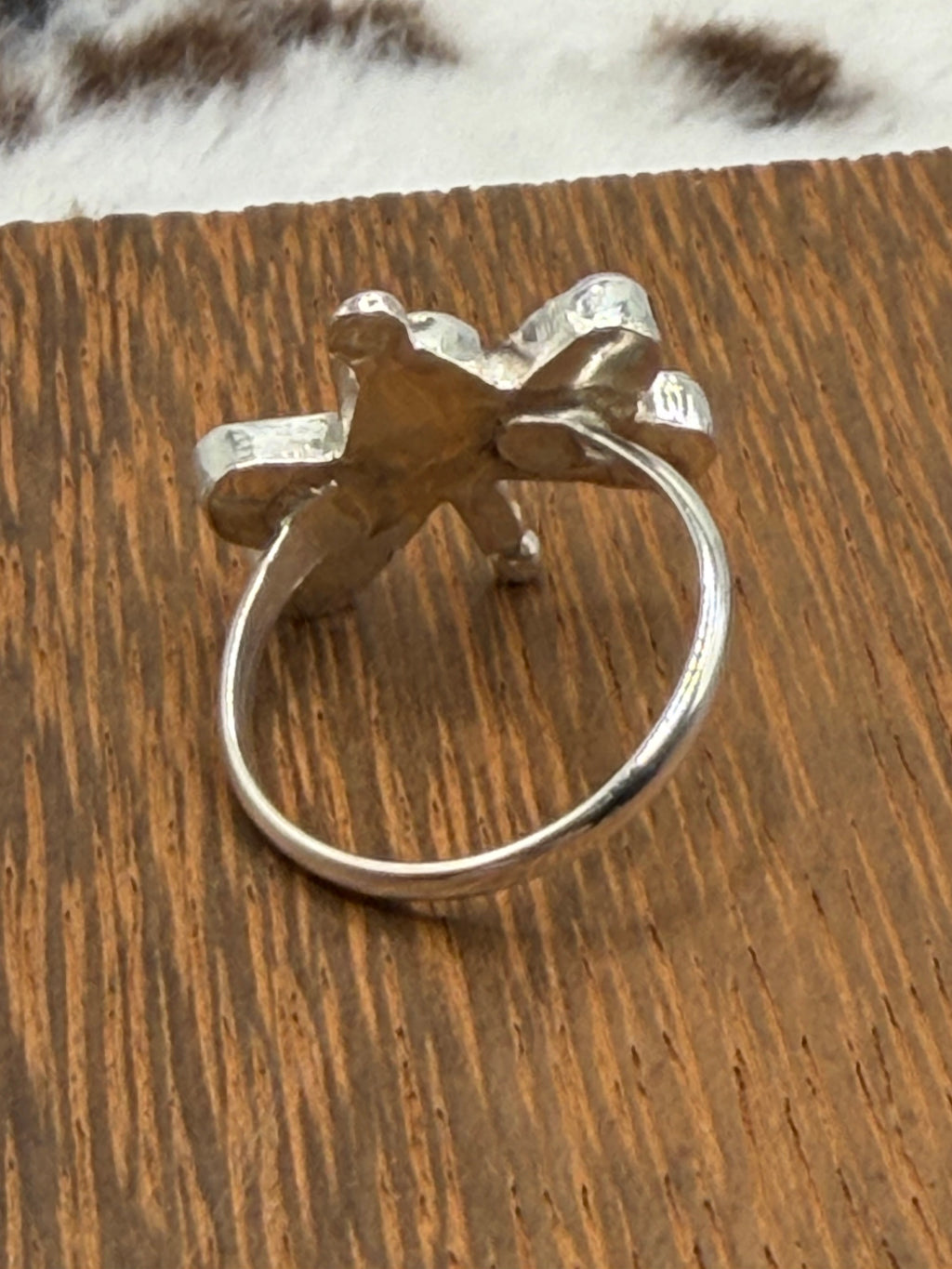 Zuni Handmade Opal Dragonfly rings by Swain Charlie