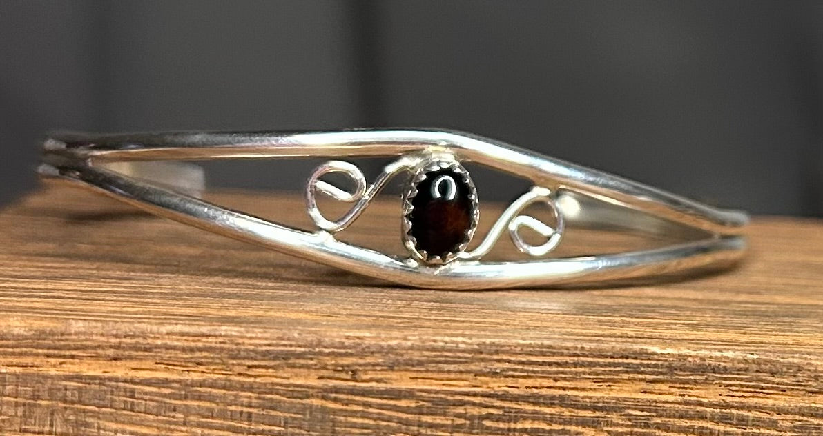 Garnet Cuff Bracelet by Jnely Lincoln