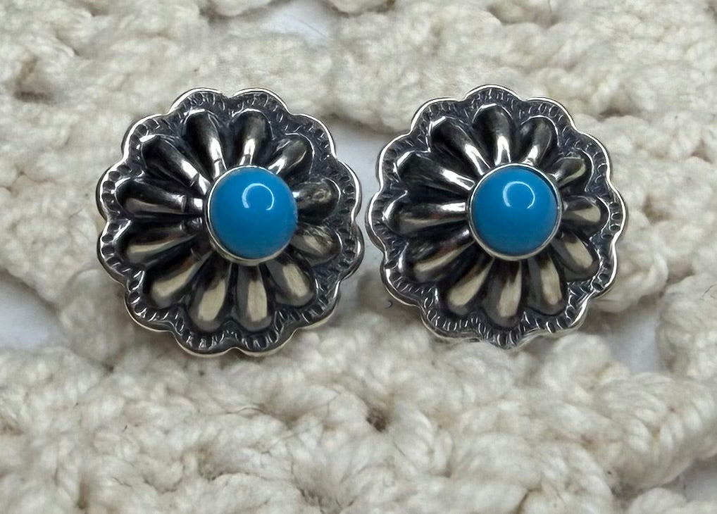 Sterling Silver Kingman Earrings Style 3