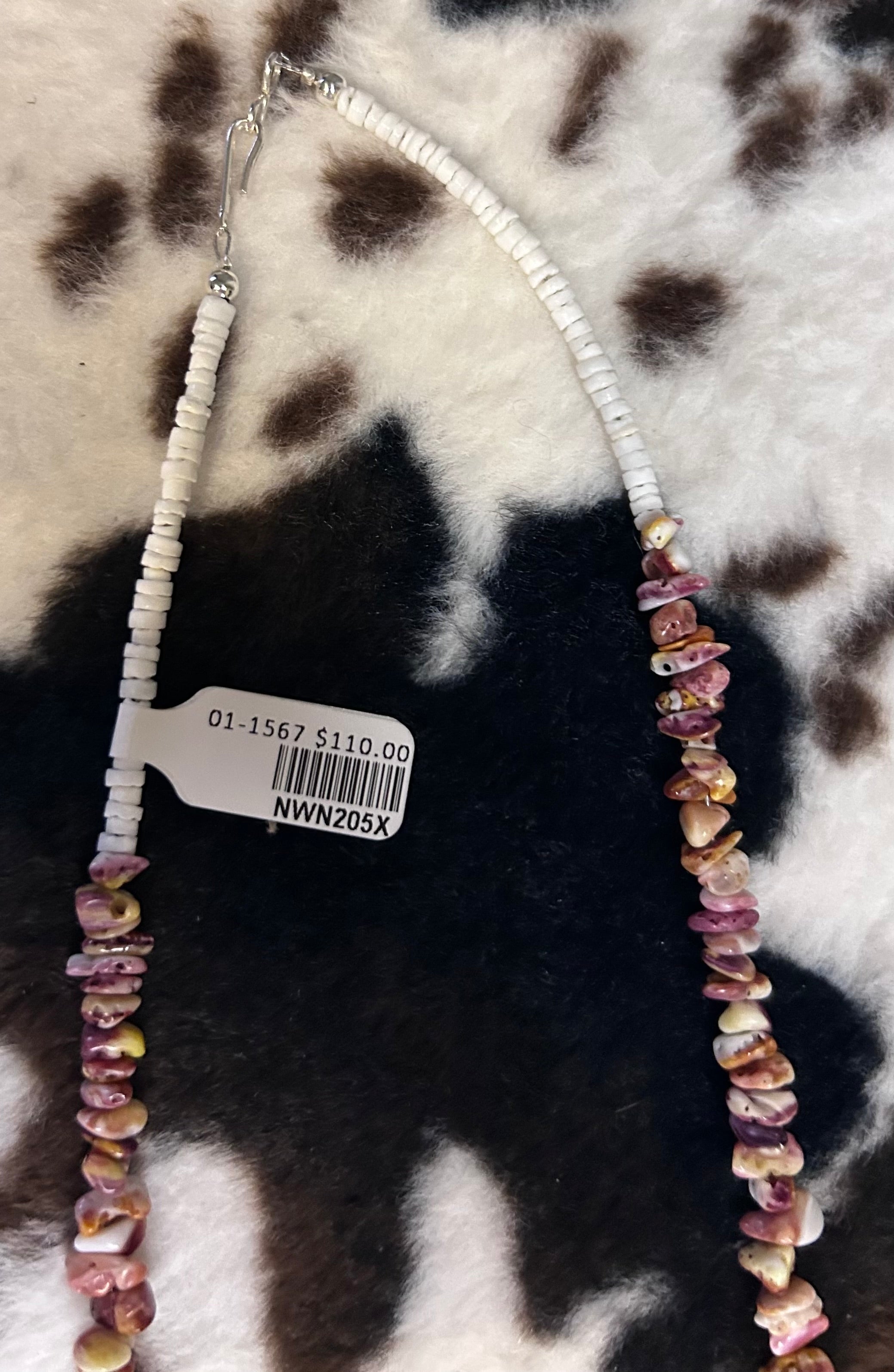 Yellow Spiny Oyster Necklace by Naomi Garcia