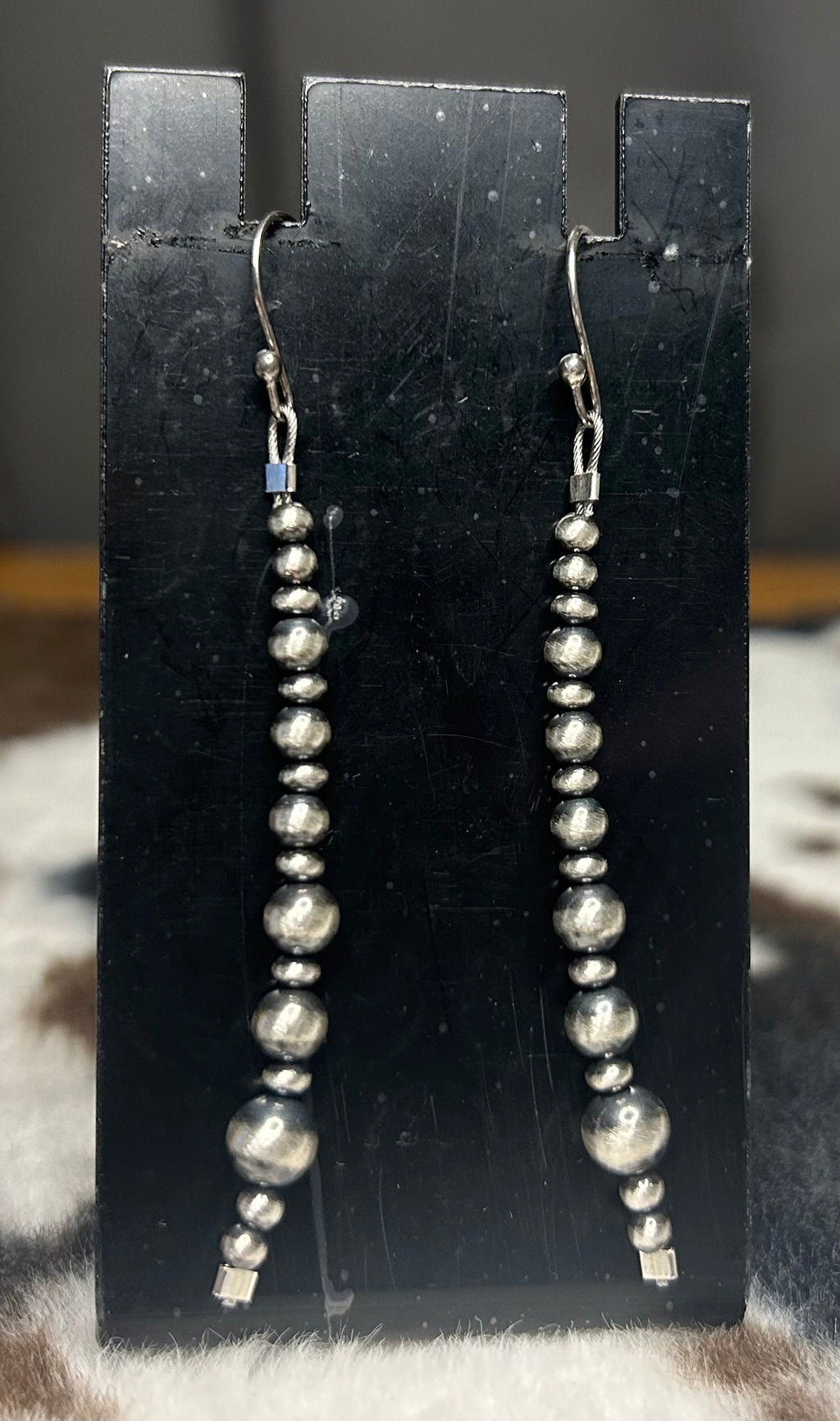 Sterling Silver Machine Made Pearl Earrings 6mm, 5mm, and 3mm pearls