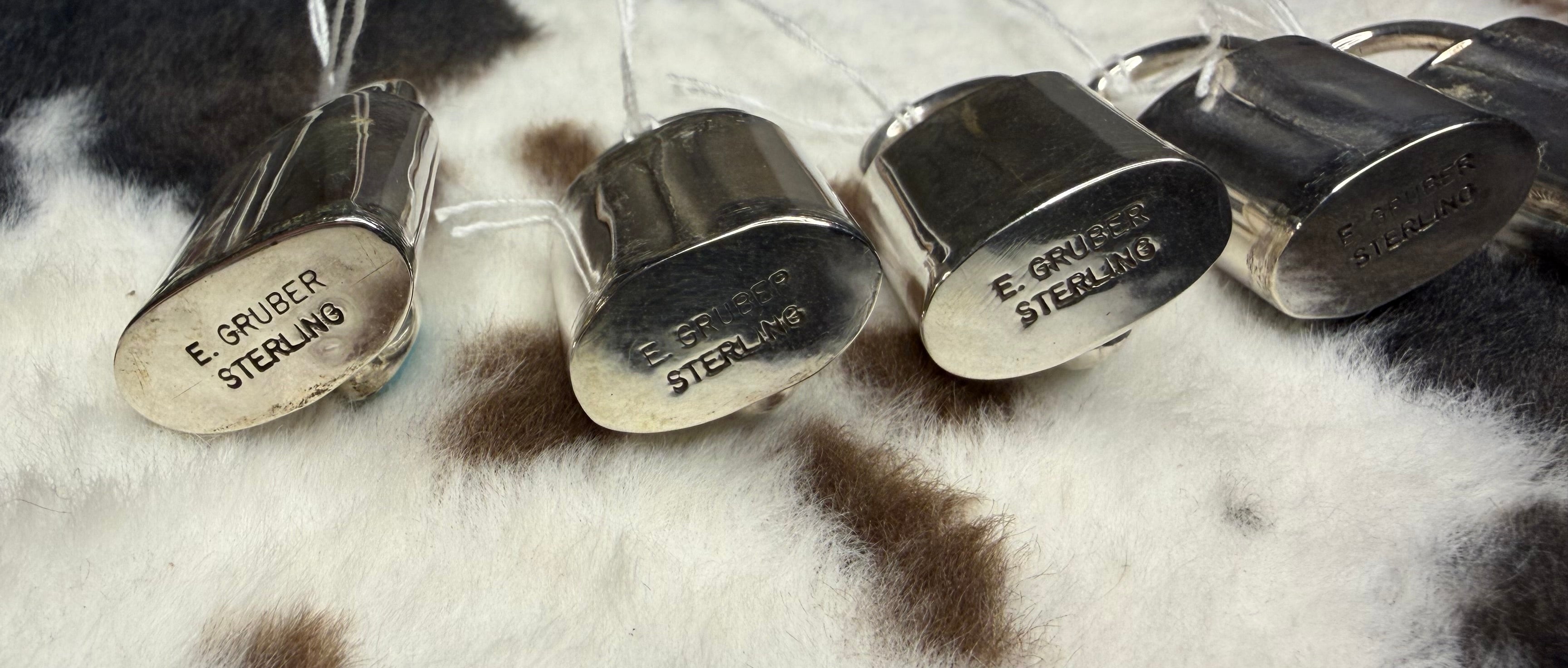 Navajo Made Locket Pendants by Eugene Gruber