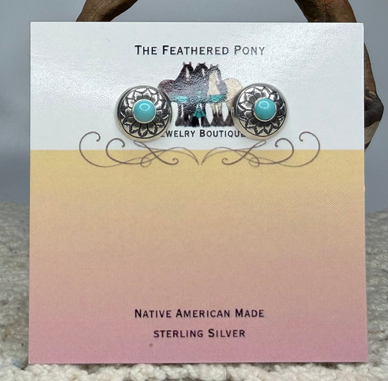 Sterling Silver Kingman Earrings Style 4