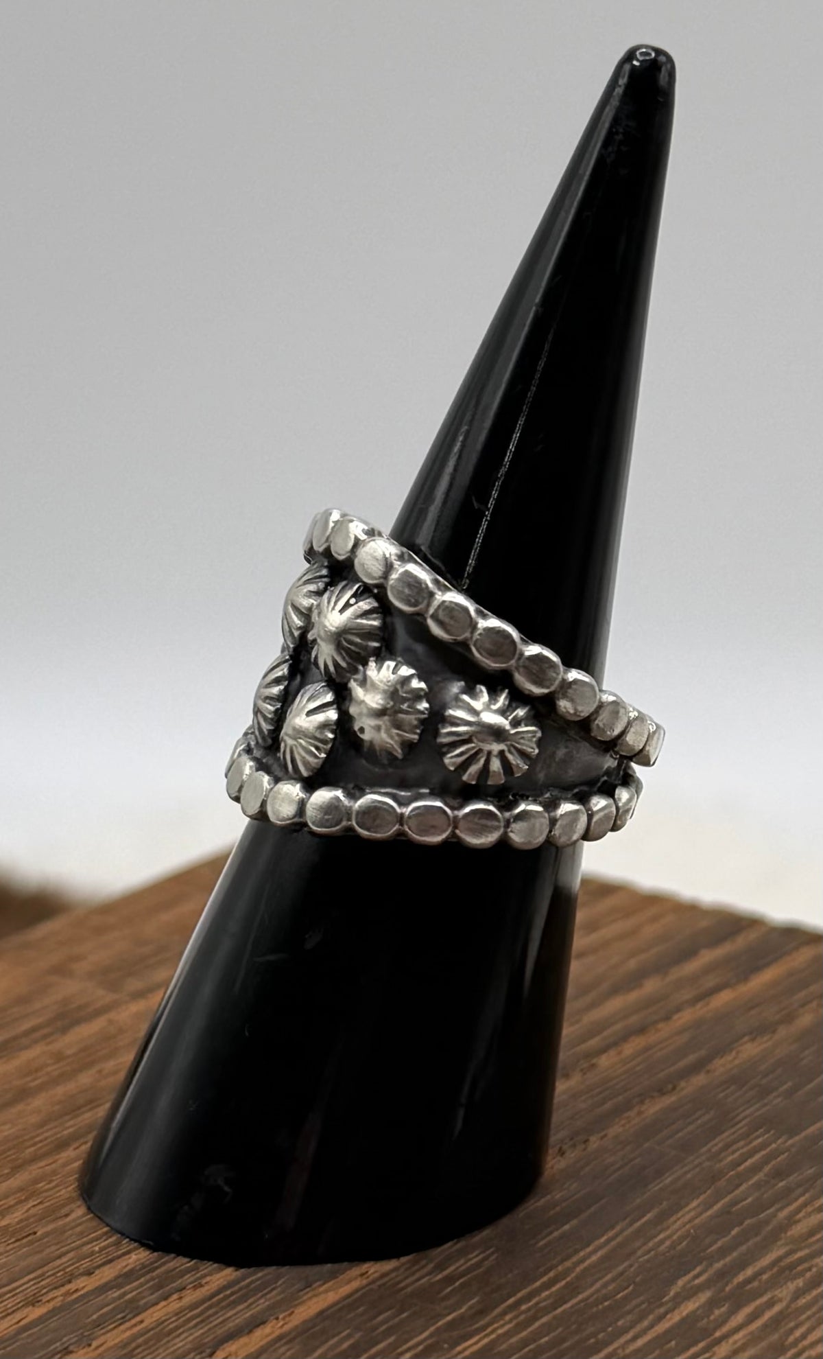 Navajo Handmade Silver Cigar Band Rings by Genevieve Francisco