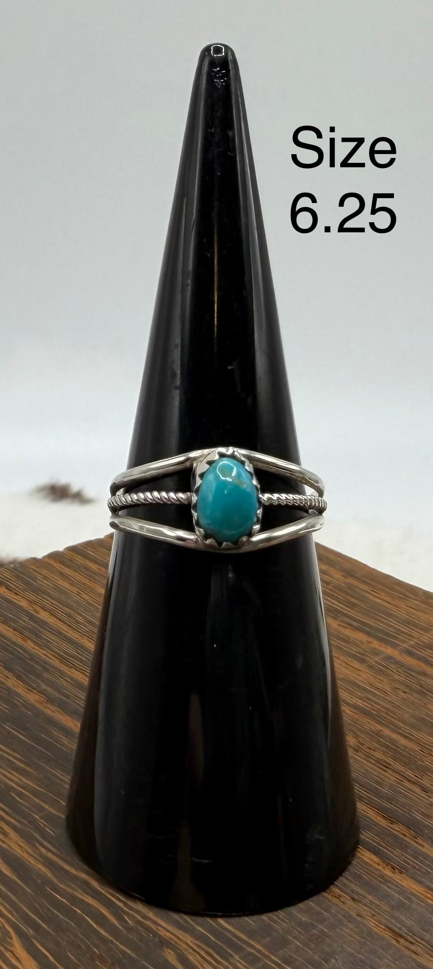 Navajo Handmade Turquoise Ring by Lebron Young