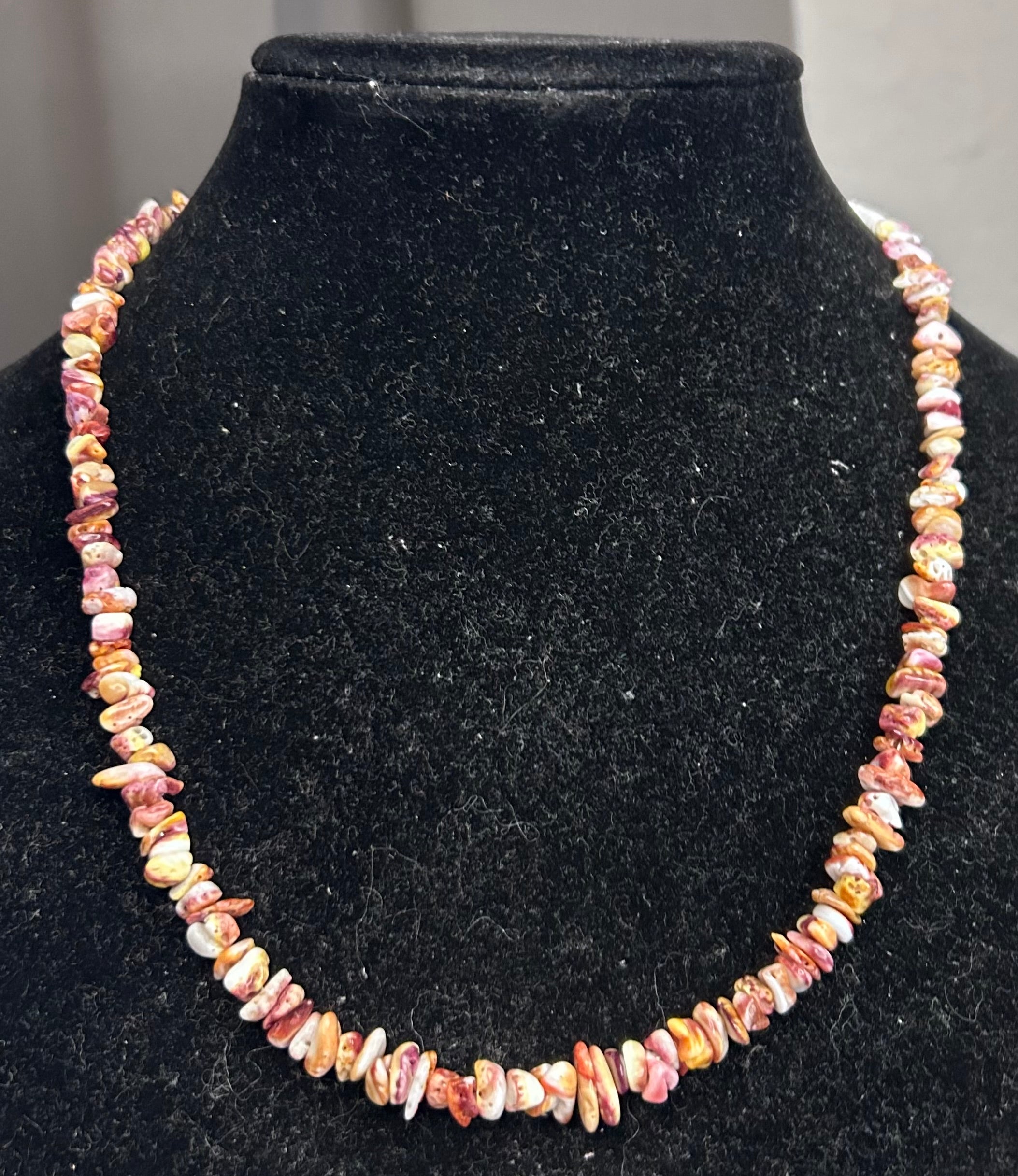 Yellow Spiny Oyster Necklace by Naomi Garcia