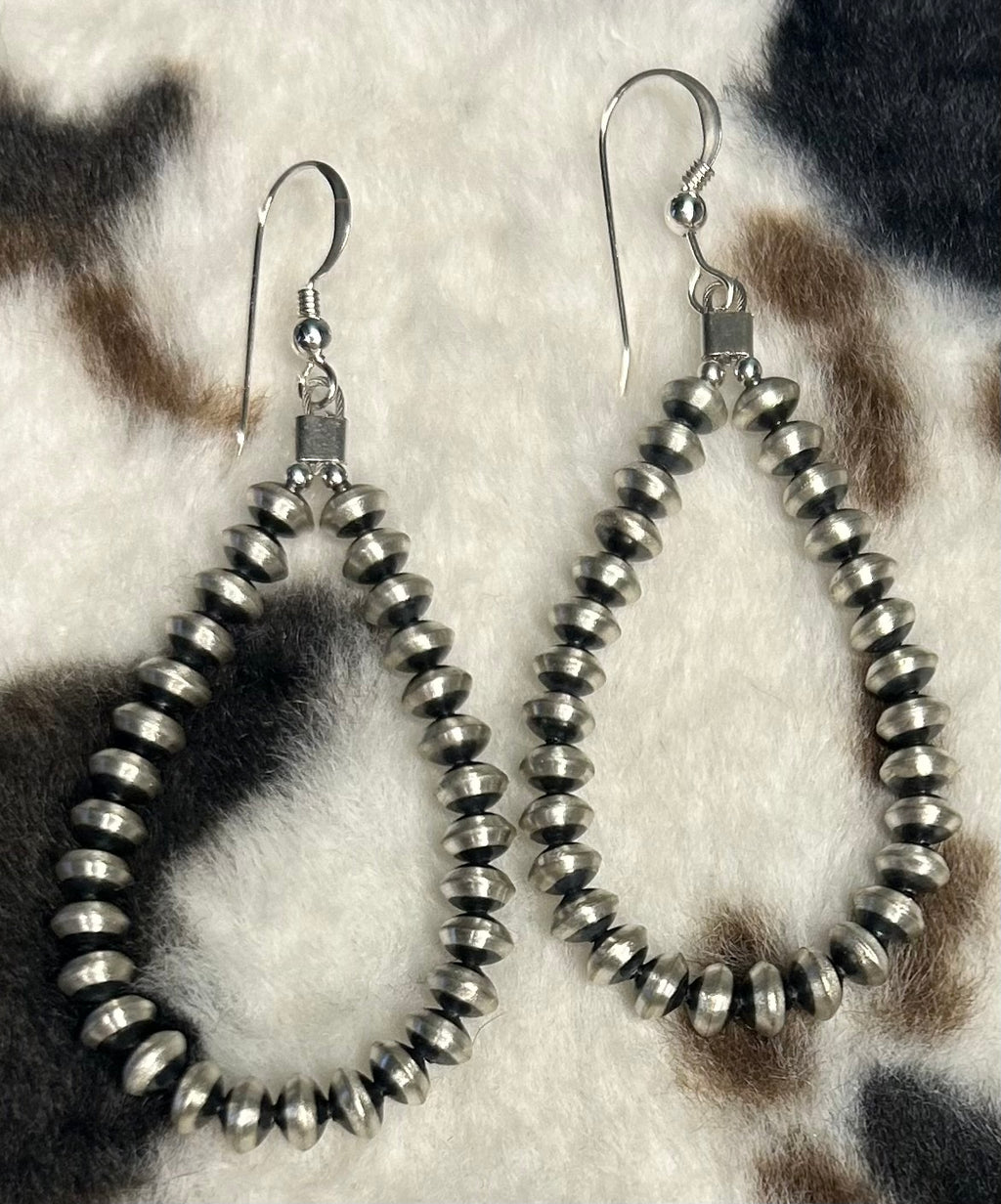 Sterling Silver Machine Made 5mm Pearl Hoop Earrings