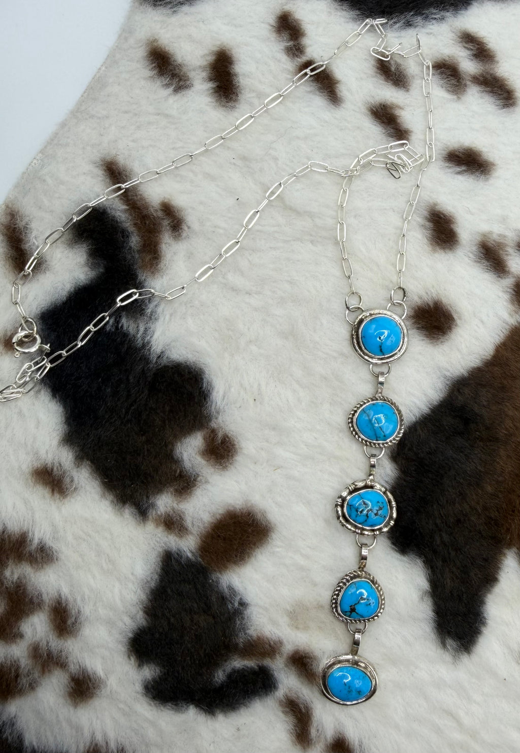Navajo Handmade Kingman Lariat by Kree Blanchard