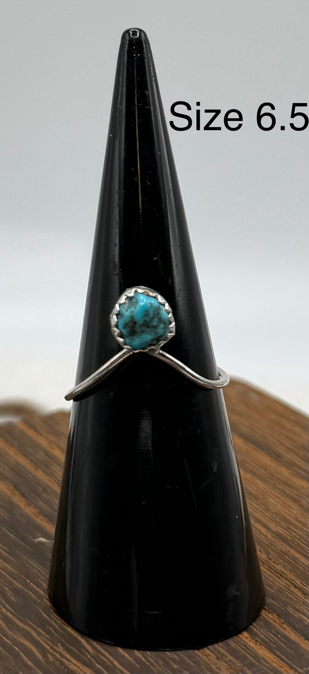 Navajo Handmade “V” Turquoise Rings by Dorothy Yazzie