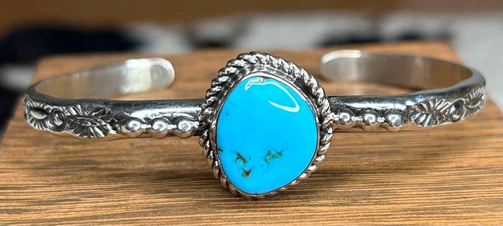 Turquoise Cuff Bracelet By Remely Billy