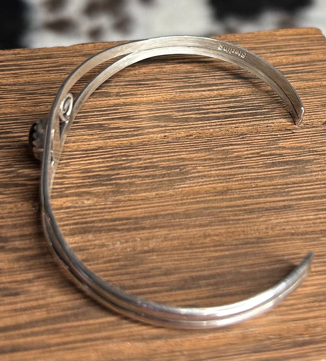 Garnet Cuff Bracelet by Jnely Lincoln