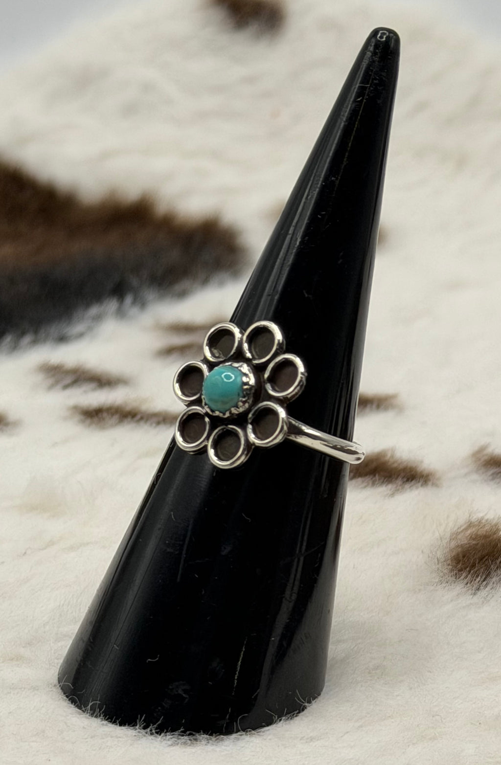 Navajo Handmade Flower Rings by Ganelle Perry