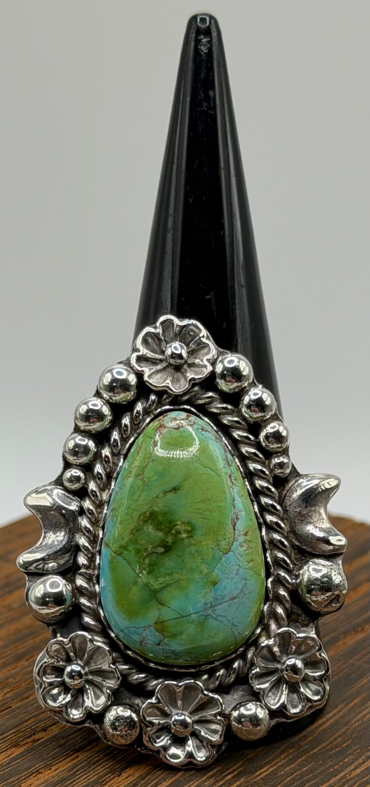 Navajo Handmade Sonoran Gold Adjustable Ring By Laredo Tsosie