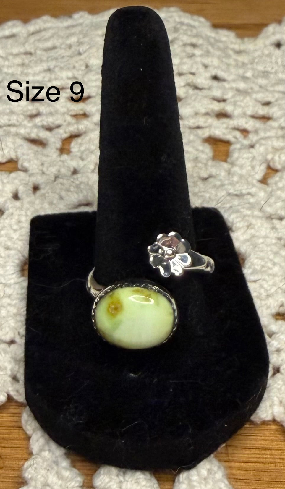 Navajo Adjustable Palomino Turquoise Ring By Renell Perry Chaco