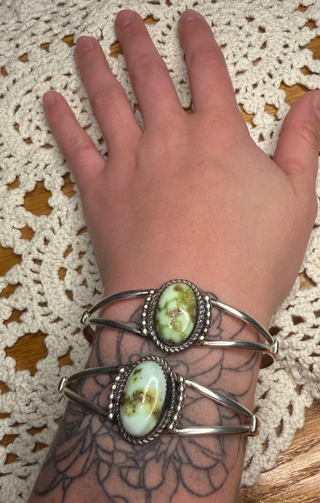 Navajo Palomino Turquoise Cuff Bracelet by Michael McCray