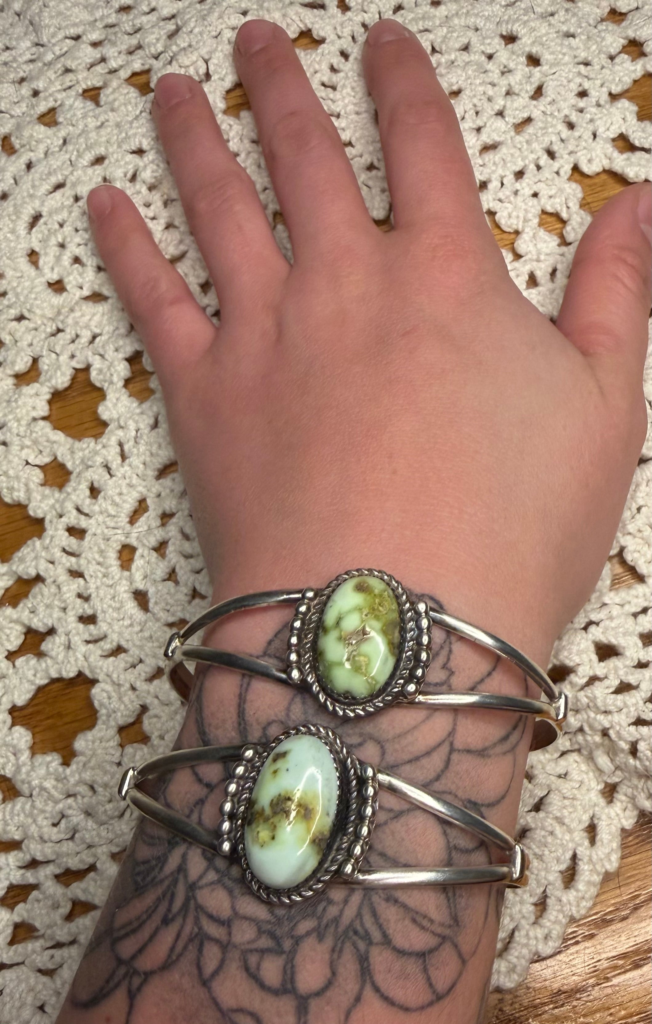 Navajo Palomino Turquoise Cuff Bracelet by Michael McCray