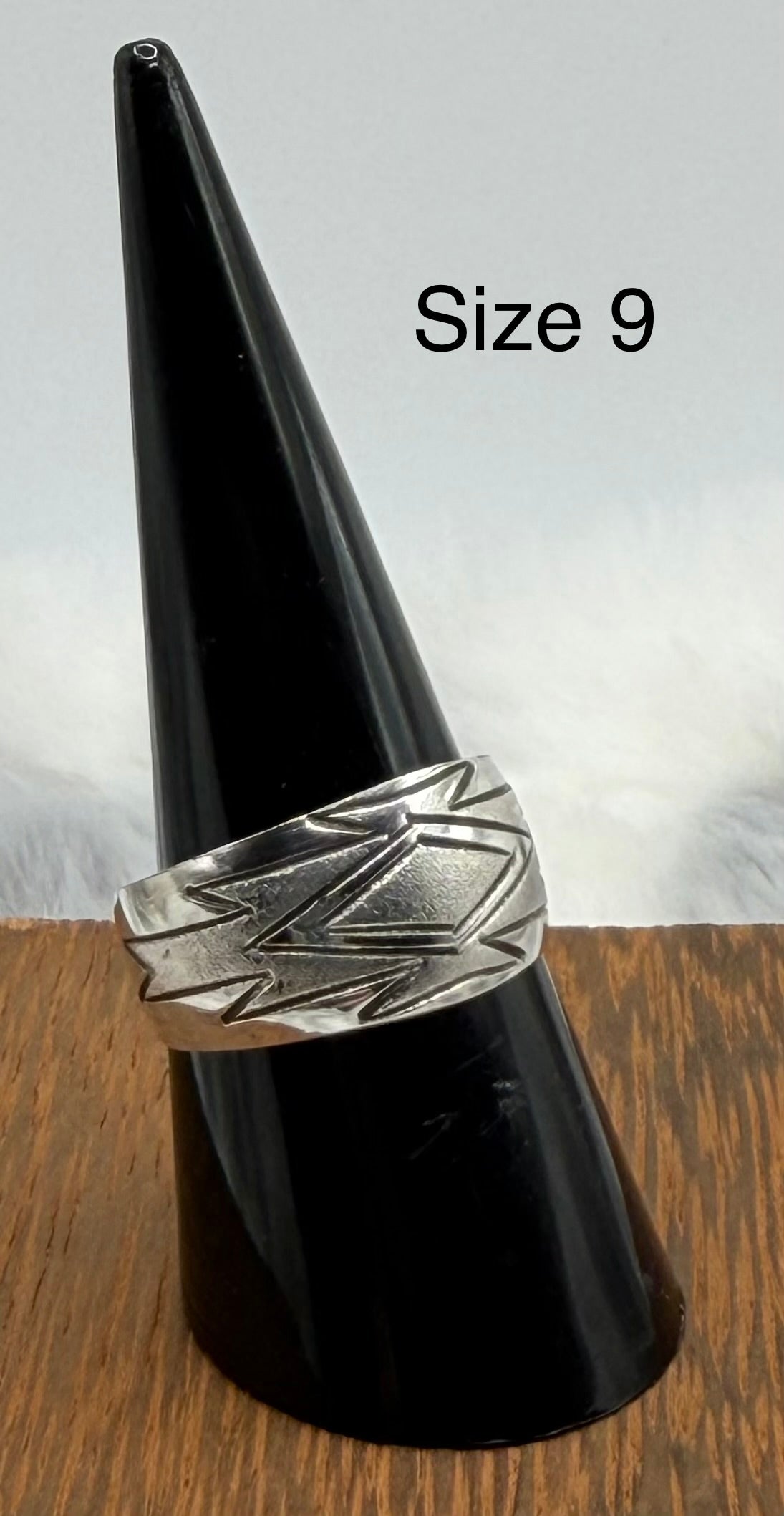 Navajo Made Sterling Band Rings by Florence Tahe