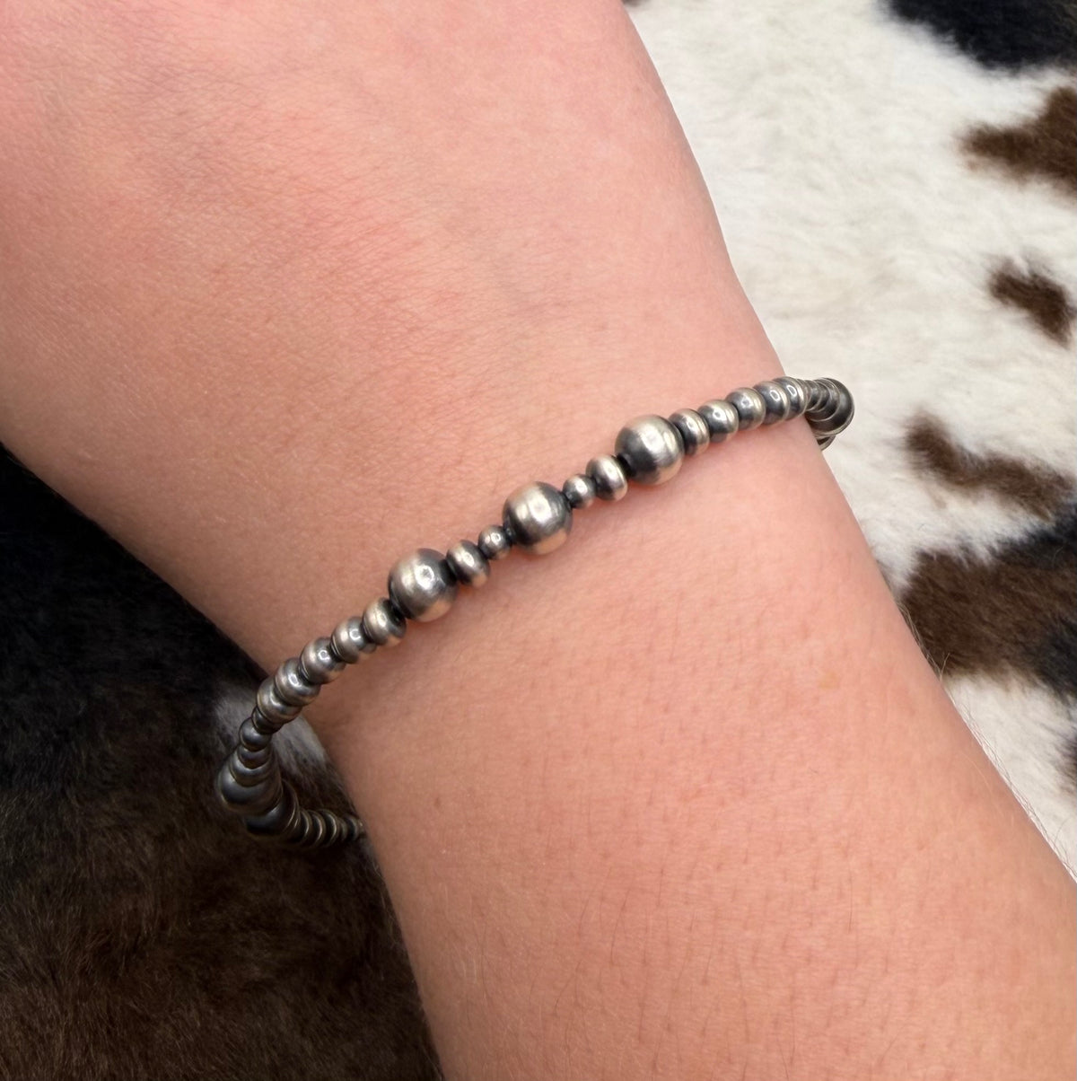 Sterling Silver Machine Made Pearl Bracelet