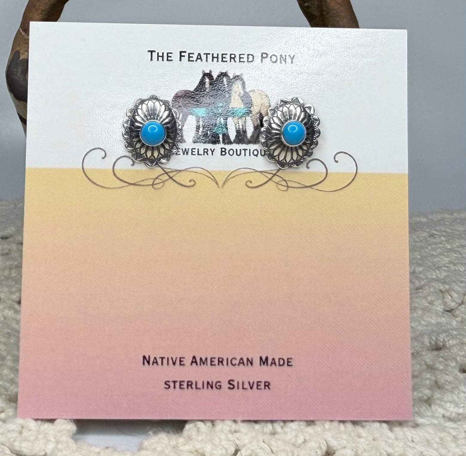 Sterling Silver Kingman Earrings Style 2