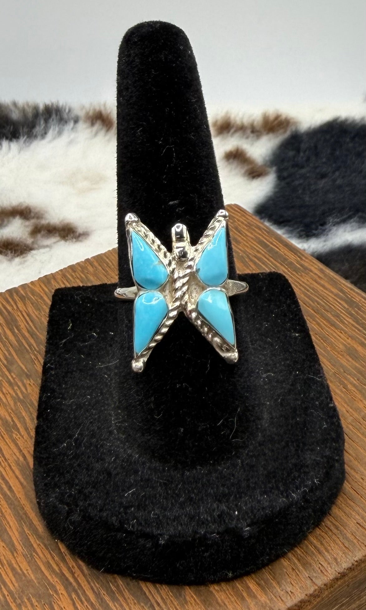 Zuni Handmade Turquoise Rings by Joanna Cooyate
