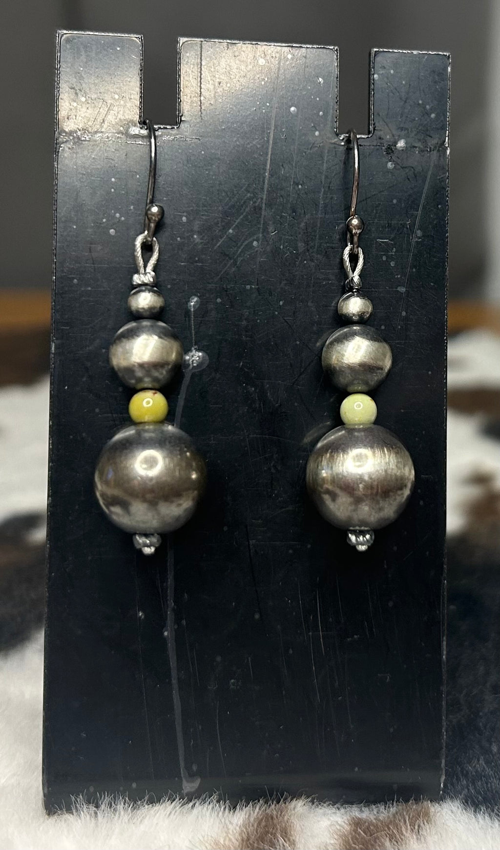 Sterling Silver Machine Made Pearl Jasper Earrings 12mm