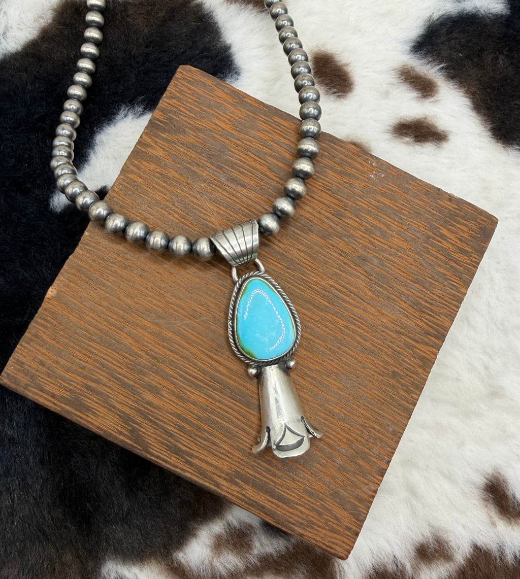 Navajo Handmade Sonoran Gold Necklace by Verley Betone