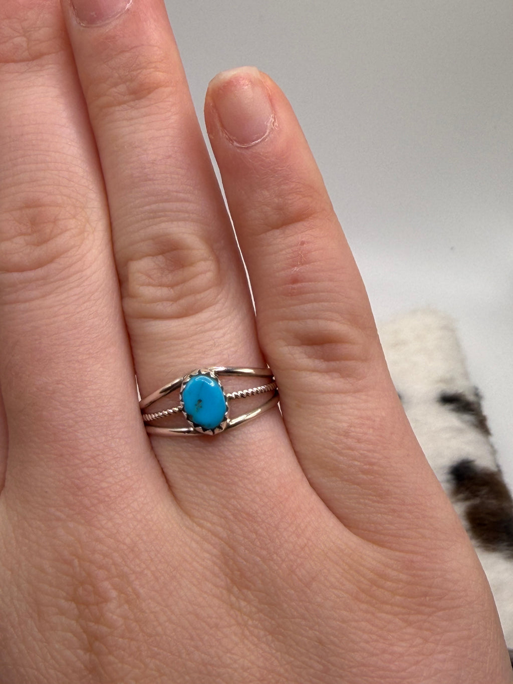 Navajo Handmade Turquoise Ring by Lebron Young