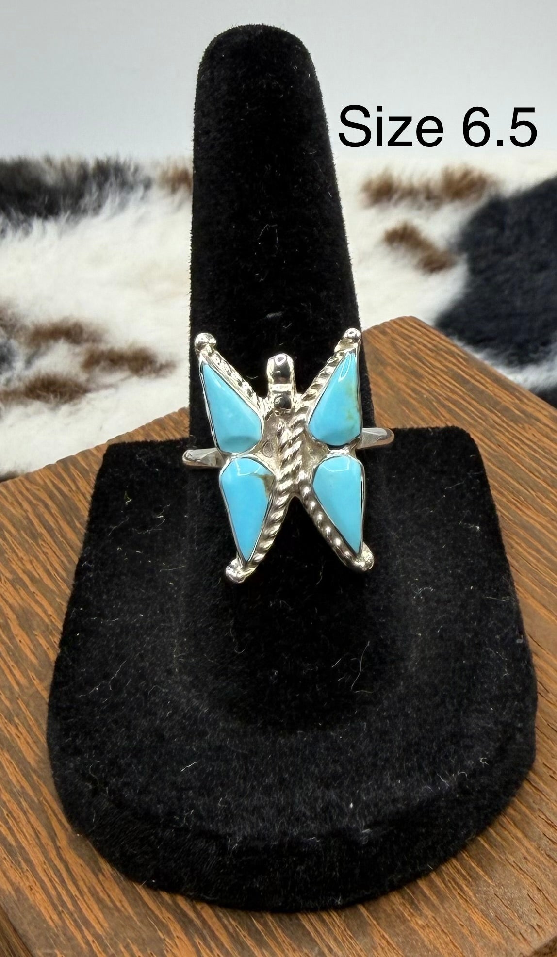 Zuni Handmade Turquoise Rings by Joanna Cooyate