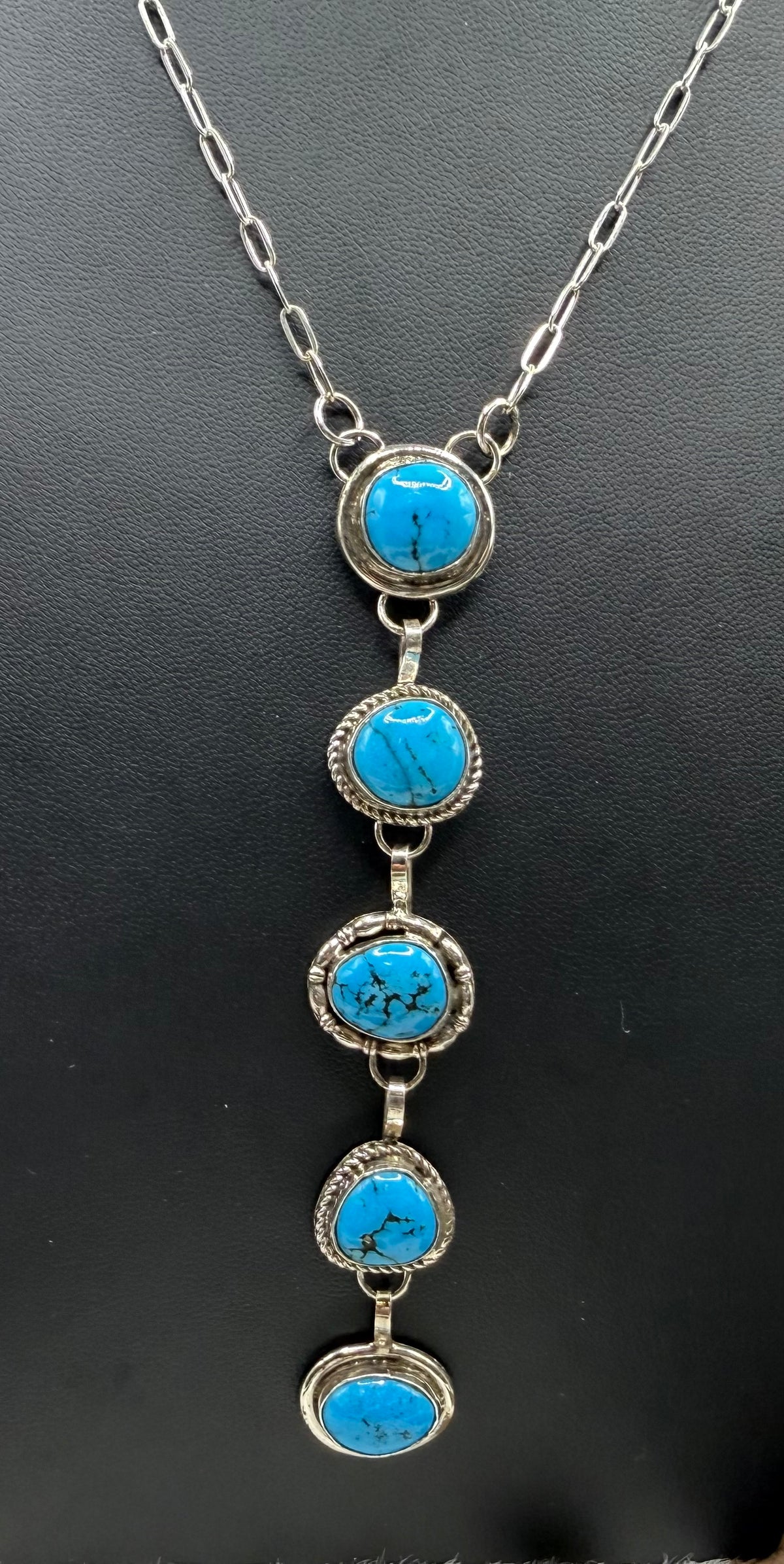 Navajo Handmade Kingman Lariat by Kree Blanchard