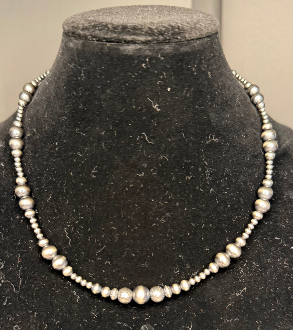 Machine Made Graduated Pearl Necklace