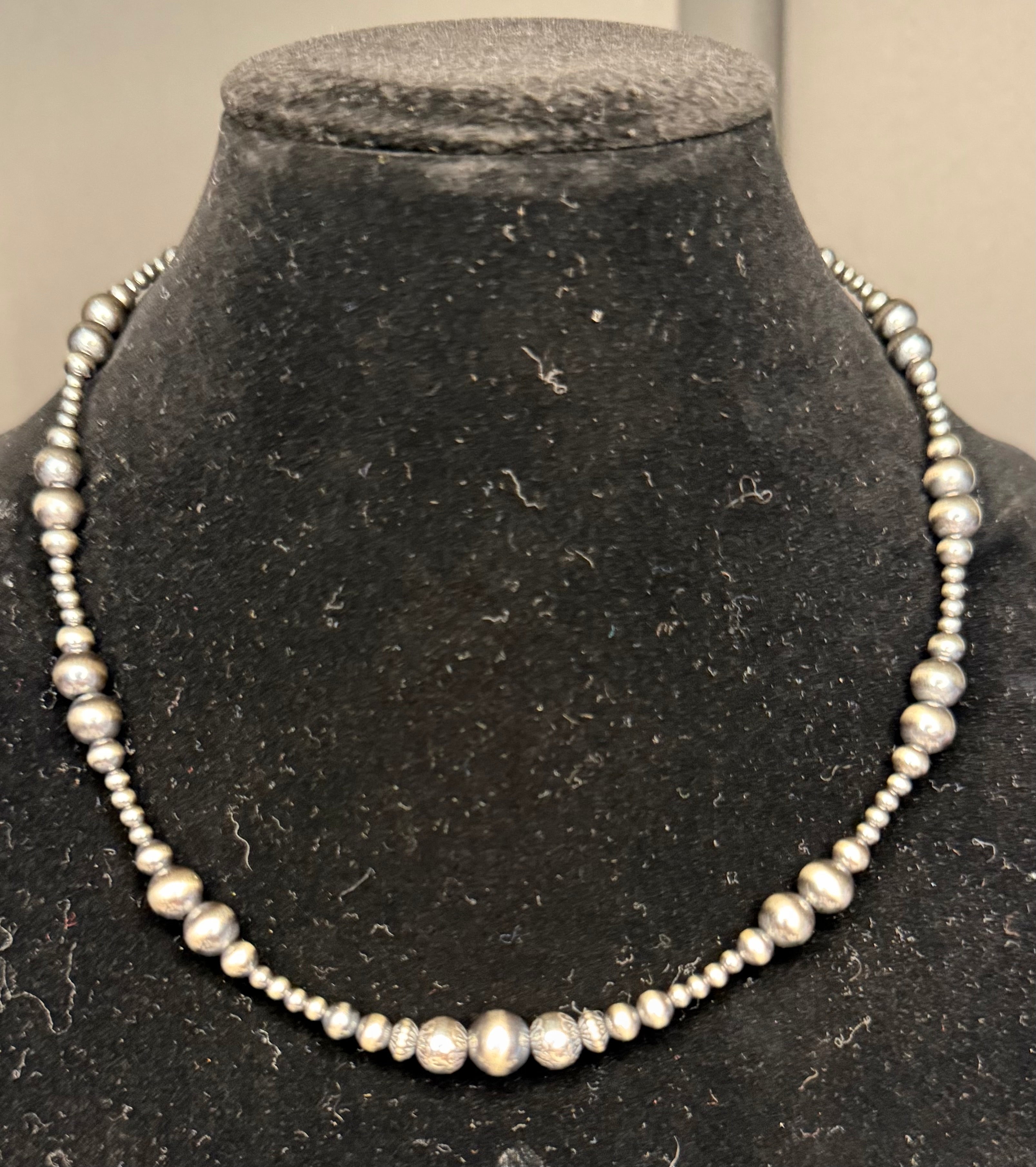 Machine Made Graduated Pearl Necklace