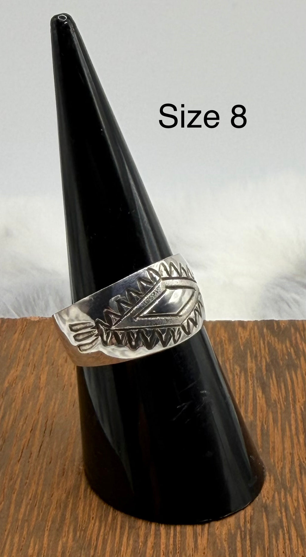 Navajo Made Sterling Band Rings by Florence Tahe