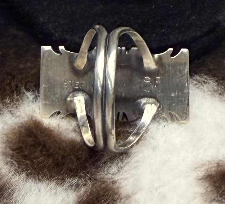 Navajo Handmade #8 Turquoise Rings By Steve Francisco