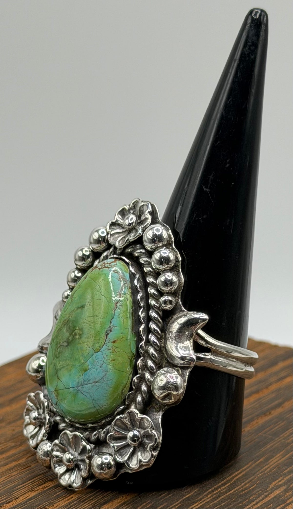 Navajo Handmade Sonoran Gold Adjustable Ring By Laredo Tsosie