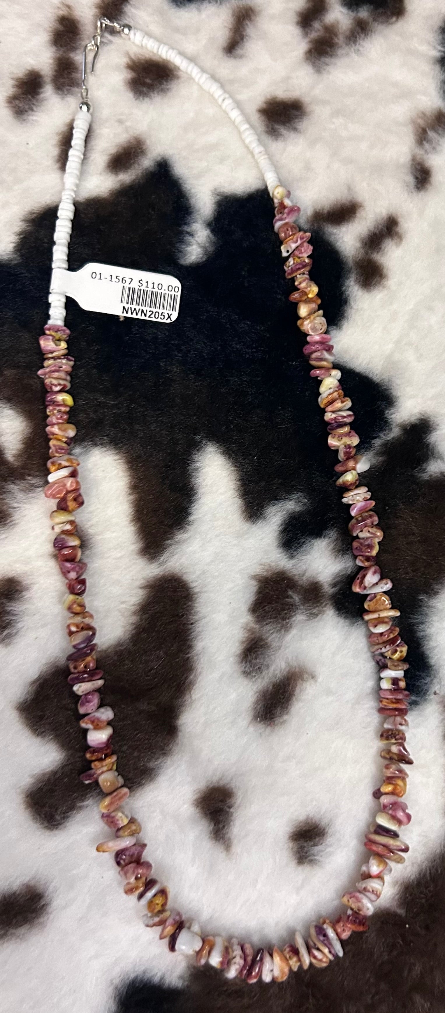 Yellow Spiny Oyster Necklace by Naomi Garcia