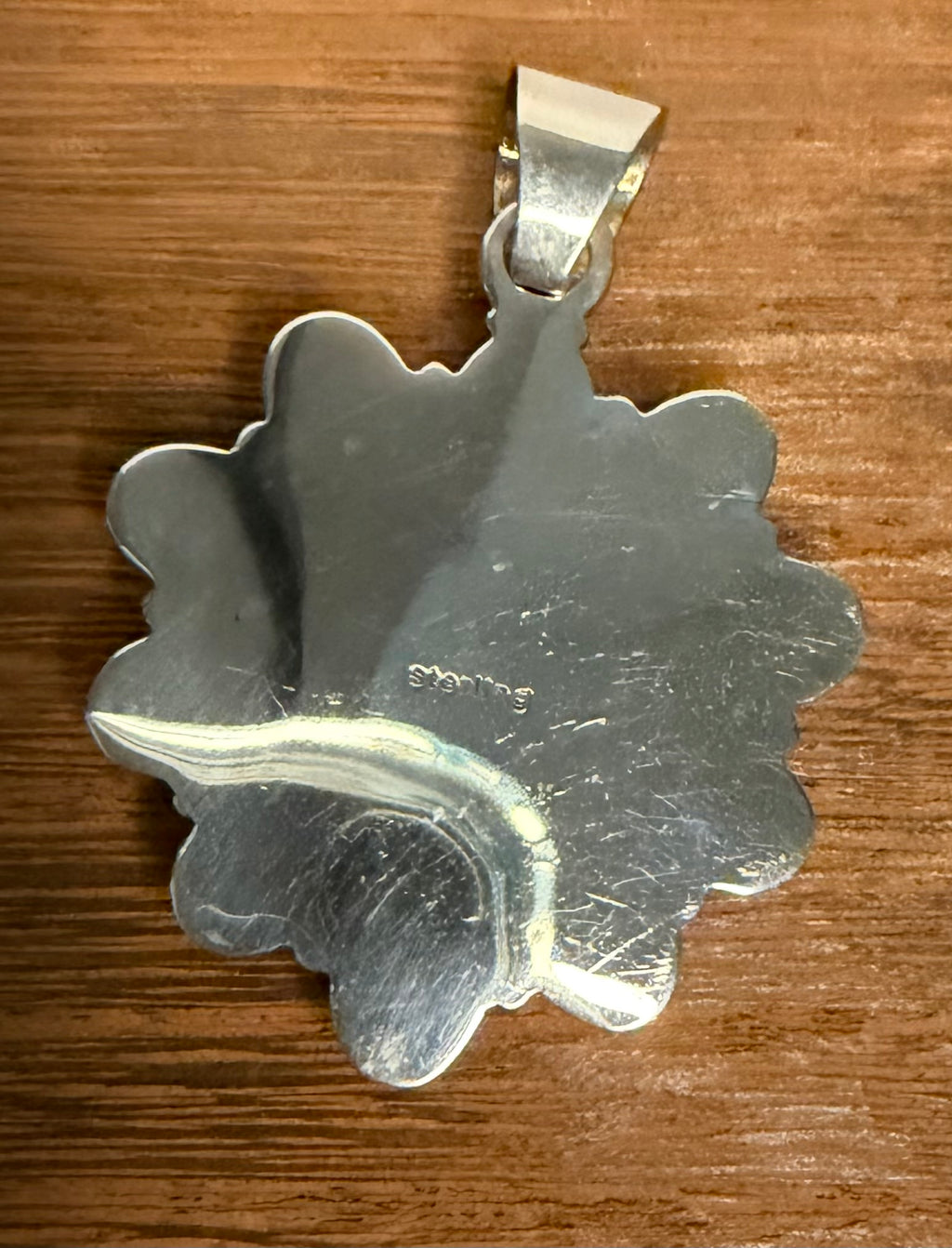 Sterling Silver Pink Conch Pendant