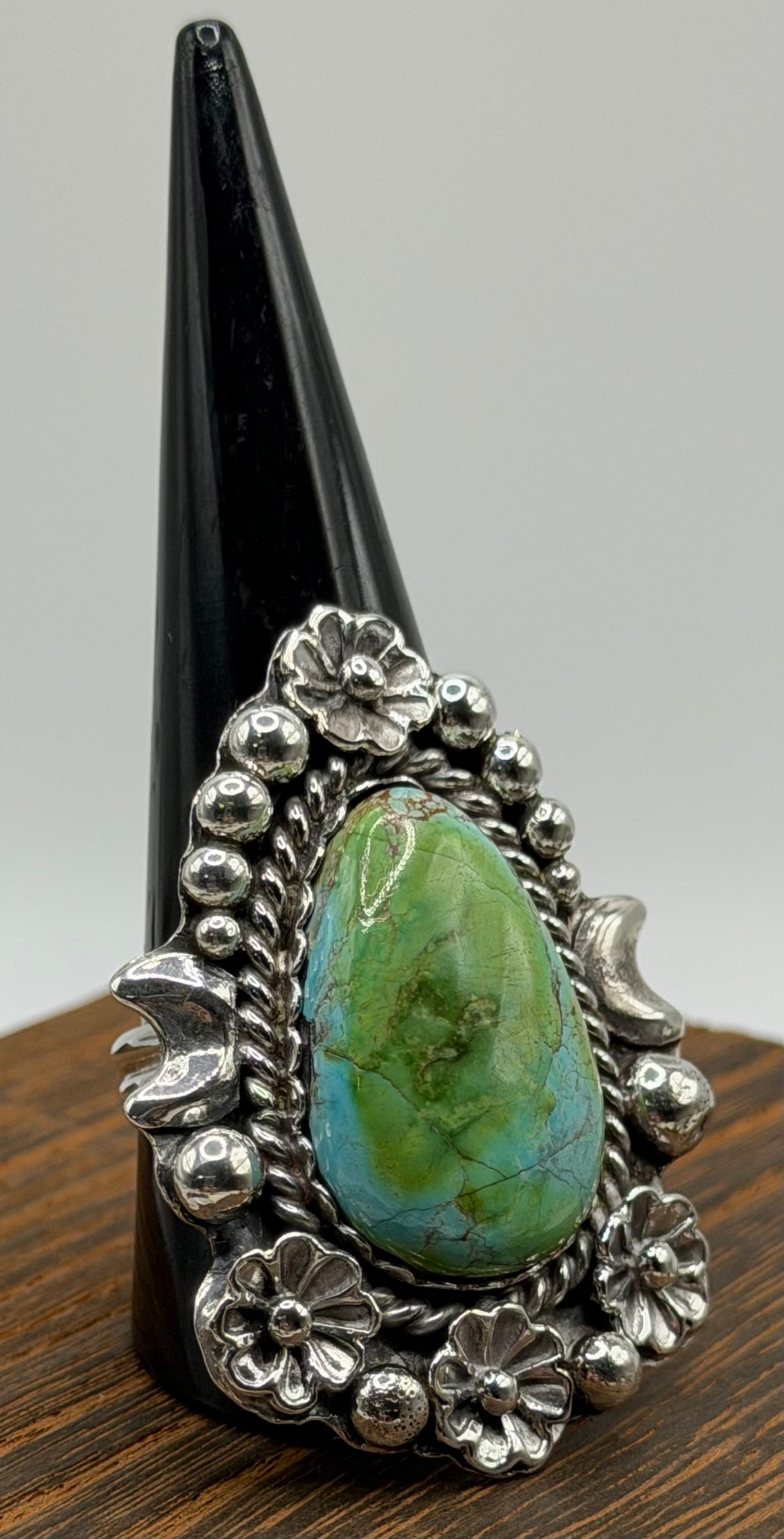 Navajo Handmade Sonoran Gold Adjustable Ring By Laredo Tsosie
