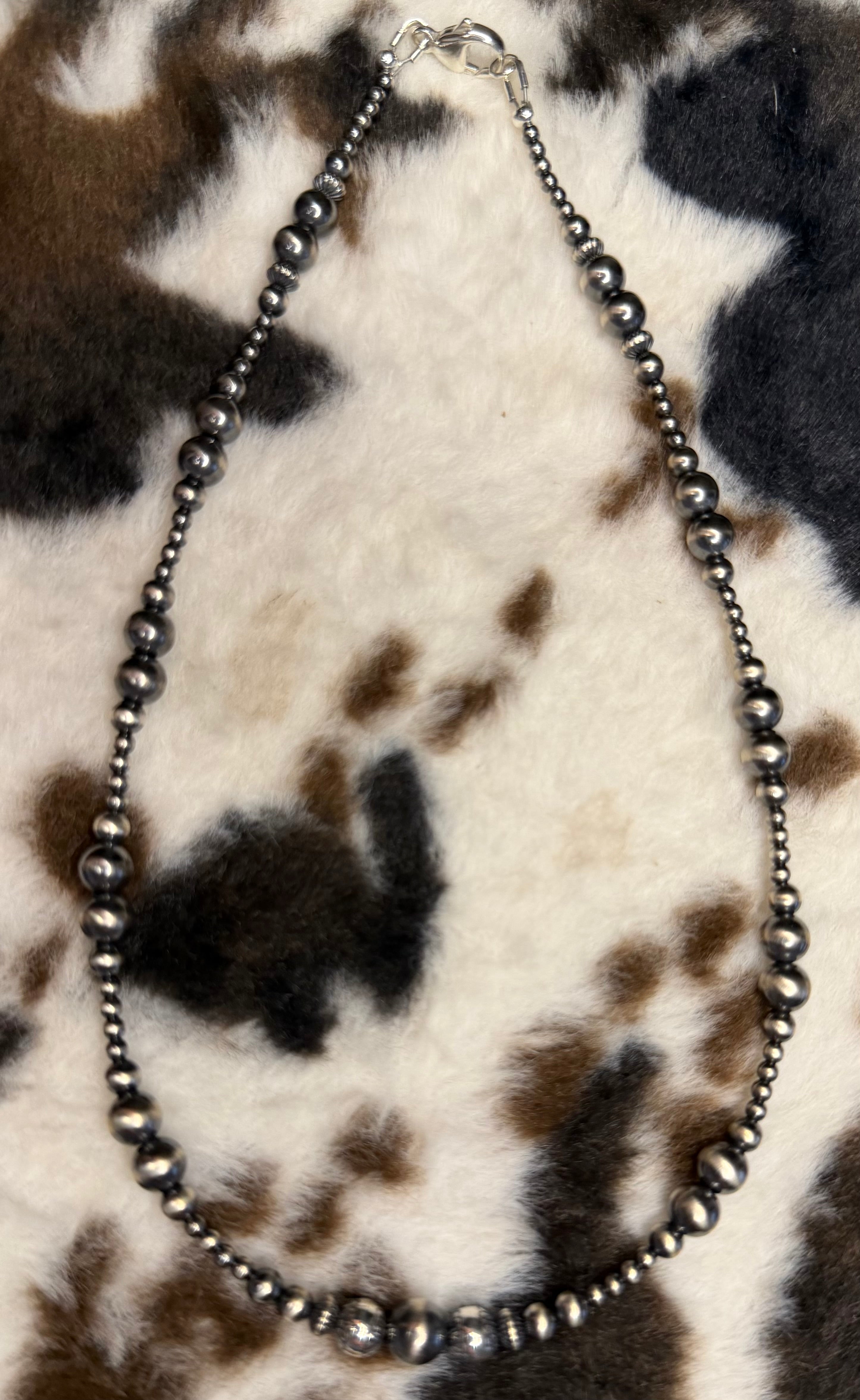 Machine Made Graduated Pearl Necklace