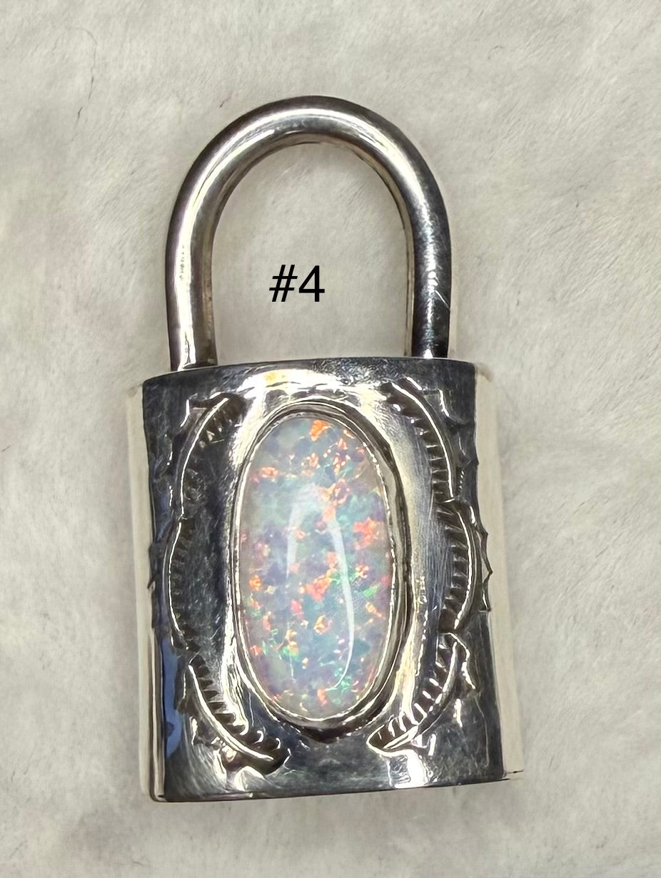 Navajo Made Locket Pendants by Eugene Gruber
