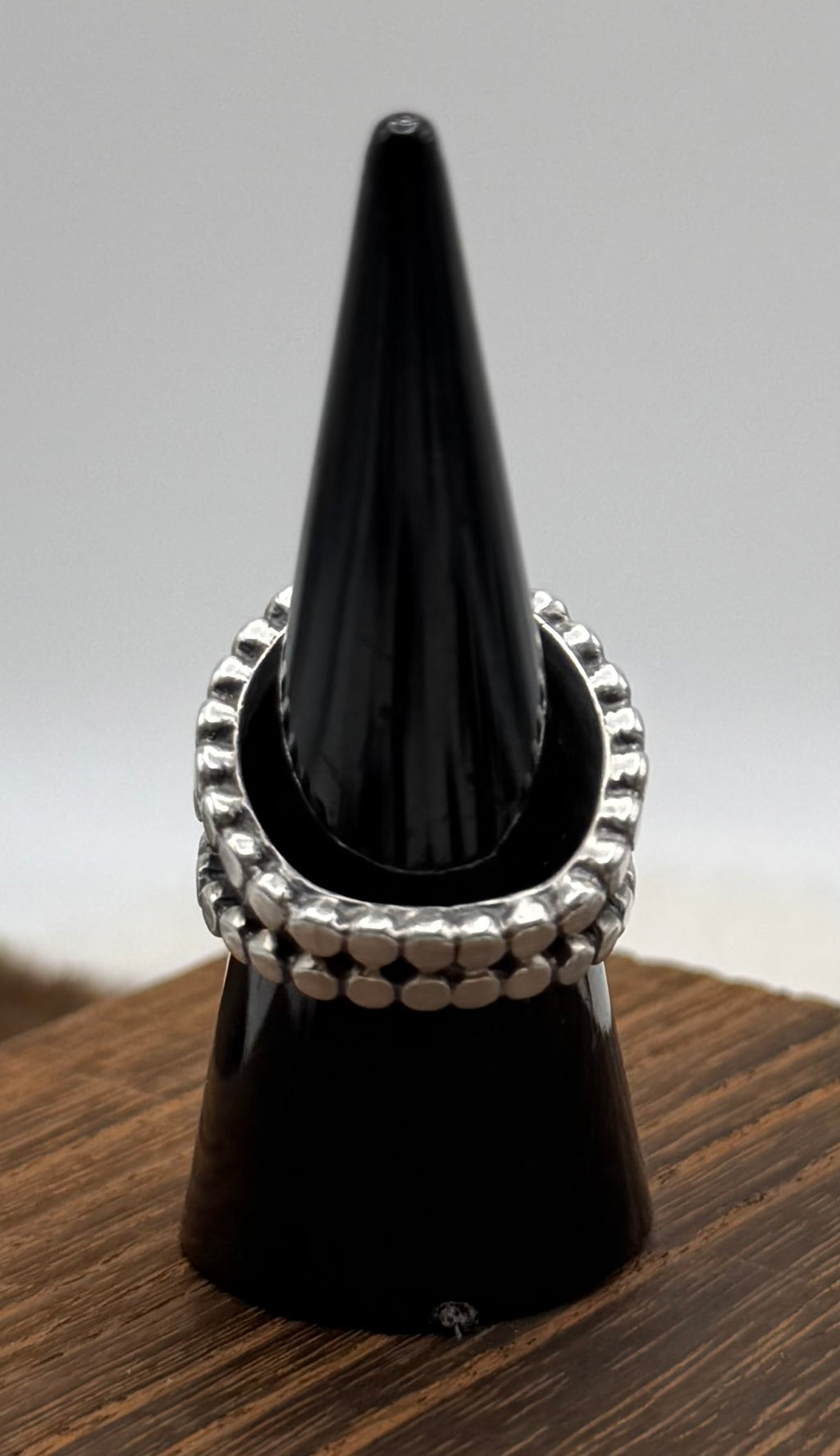 Navajo Handmade Silver Cigar Band Rings by Genevieve Francisco