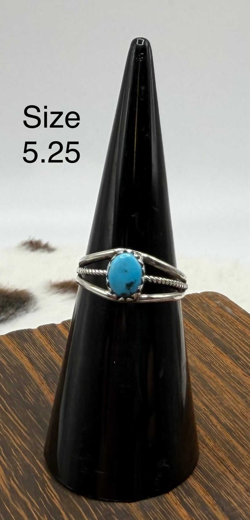 Navajo Handmade Turquoise Ring by Lebron Young