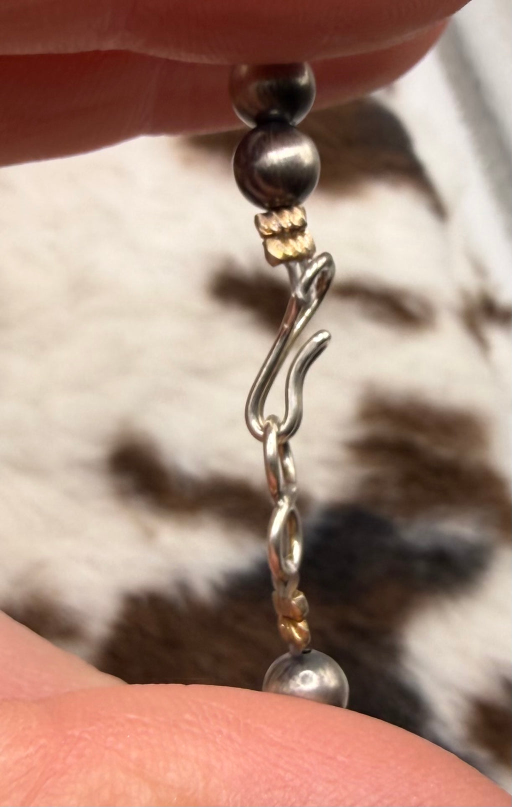 Navajo Handmade Sonoran Gold Necklace by Verley Betone