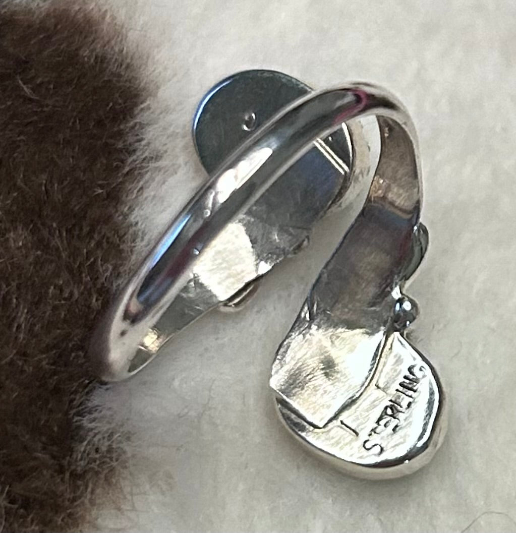 Navajo Handmade Kingman Turquoise Adjustable Ring by Maritta Martinez